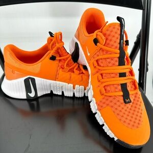 Nike Metcon Orange and White Men's Athletic Sneakers